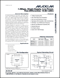 Click here to download MAX1070CTC-T Datasheet