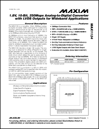 Click here to download MAX1124EGK Datasheet