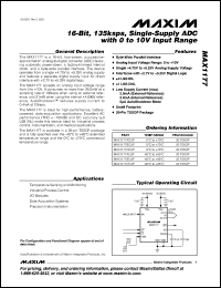 Click here to download MAX1177BCUP+ Datasheet