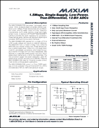 Click here to download MAX1225CTC-T Datasheet