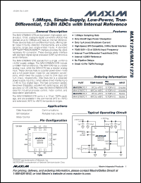Click here to download MAX1276ETC-T Datasheet