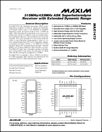 Click here to download MAX1473ETJ Datasheet