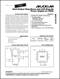 Click here to download MAX1878EGC-T Datasheet