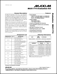Click here to download MAX1774EVKIT Datasheet