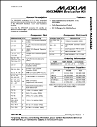 Click here to download MAX3658AEVKIT Datasheet