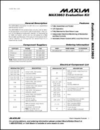 Click here to download MAX3863EVKIT Datasheet