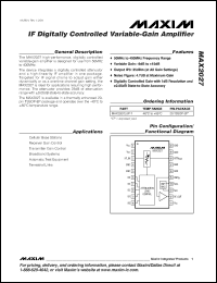 Click here to download MAX2027EUP-T Datasheet