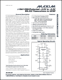 Click here to download MAX3231EBV Datasheet