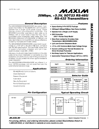 Click here to download MAX3294AUT-T Datasheet