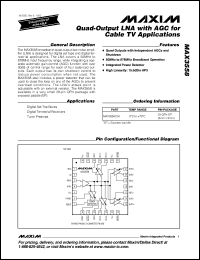 Click here to download MAX3558CTI+T Datasheet