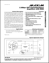Click here to download MAX3725E/D Datasheet