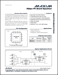 Click here to download MAX3784 Datasheet