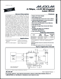 Click here to download MAX3850EGJ-T Datasheet