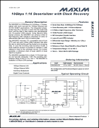 Click here to download MAX3953UGK Datasheet