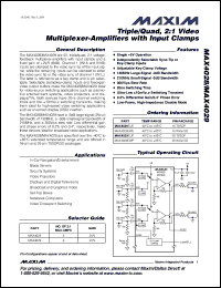 Click here to download MAX4029EWP+T Datasheet