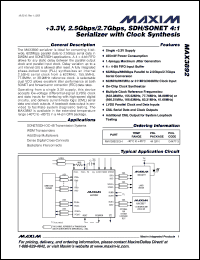 Click here to download MAX3892EGH Datasheet