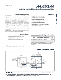 Click here to download MAX3971U/D Datasheet