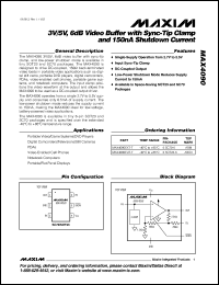 Click here to download MAX4090EUT-T Datasheet
