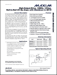 Click here to download MAX4231AXT-T Datasheet