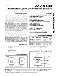 Click here to download MAX4790EUS-T Datasheet