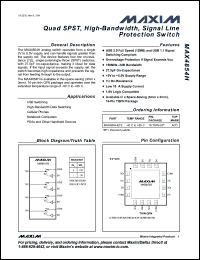 Click here to download MAX4854 Datasheet