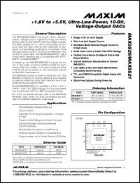 Click here to download MAX5521ETC+T Datasheet