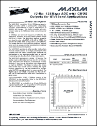 Click here to download MAX19541 Datasheet
