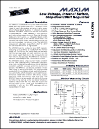 Click here to download MAX1515ETG Datasheet