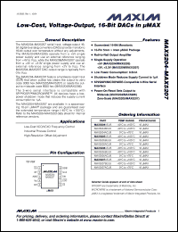 Click here to download MAX5204ACUB Datasheet