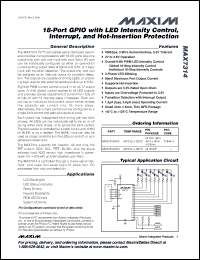 Click here to download MAX7314ATG Datasheet
