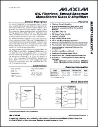 Click here to download MAX9713ETJ Datasheet
