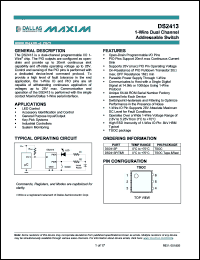 Click here to download DS2413P+ Datasheet
