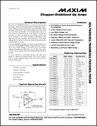 Click here to download ICL7650MTV Datasheet