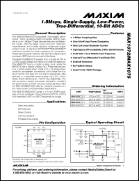 Click here to download MAX1072 Datasheet