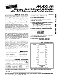 Click here to download MAX1091 Datasheet