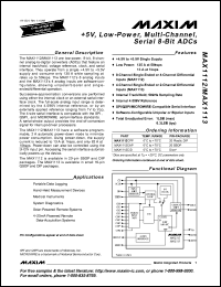 Click here to download MAX1112CPP Datasheet