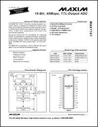 Click here to download MAX1161 Datasheet