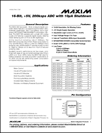 Click here to download MAX1162ACUB Datasheet