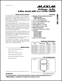 Click here to download MAX1169AEUD+T Datasheet
