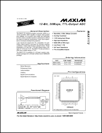 Click here to download MAX1172 Datasheet