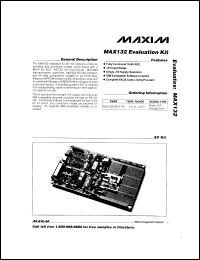 Click here to download MAX132EVKIT Datasheet