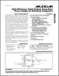 Click here to download MAX1534ETE Datasheet