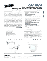 Click here to download MAX1947ETAxy Datasheet