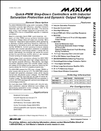 Click here to download MAX1993ETG Datasheet