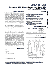 Click here to download MAX2118EVKIT Datasheet