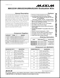 Click here to download MAX2393EVKIT Datasheet