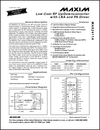 Click here to download MAX2411A Datasheet