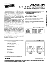 Click here to download MAX2601 Datasheet