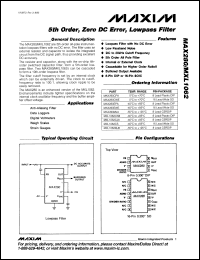 Click here to download MAX280-MXL1062 Datasheet