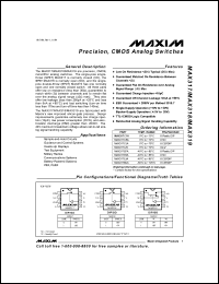 Click here to download MAX317 Datasheet